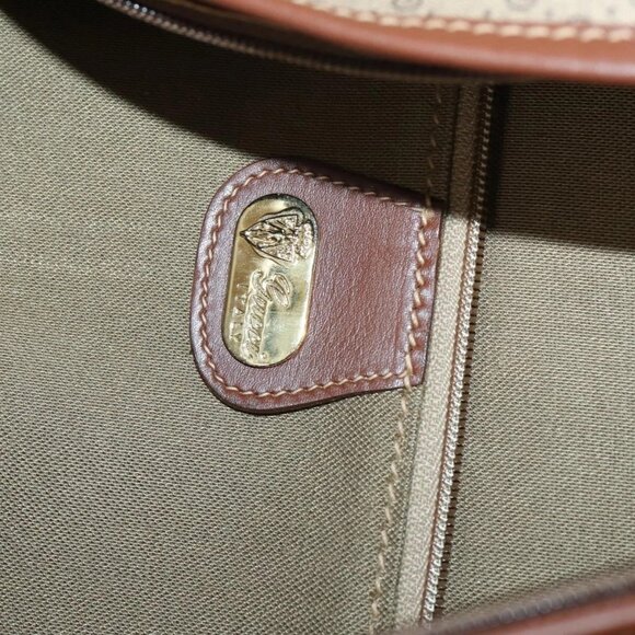 GUCCI Micro GG Supreme Garment Cover PVC Beige Gold Auth gh944 - Picture 11 of 16